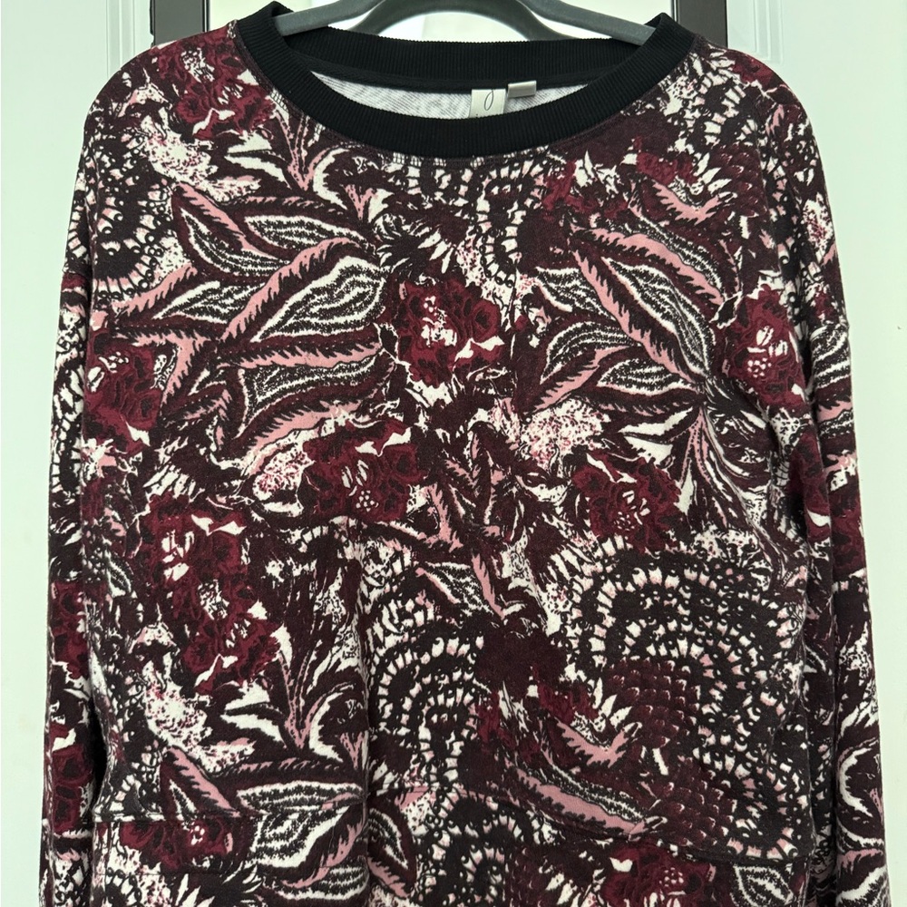 Floral Patterned Women's Crop Sweatshirt